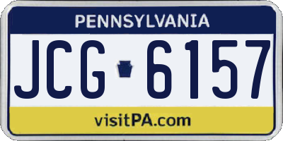 PA license plate JCG6157