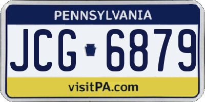 PA license plate JCG6879