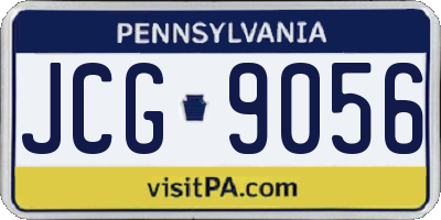 PA license plate JCG9056
