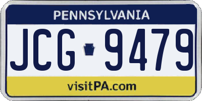 PA license plate JCG9479