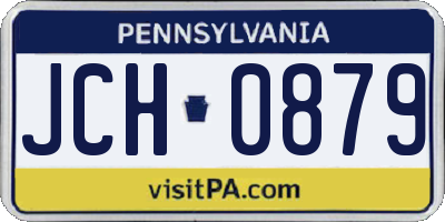 PA license plate JCH0879