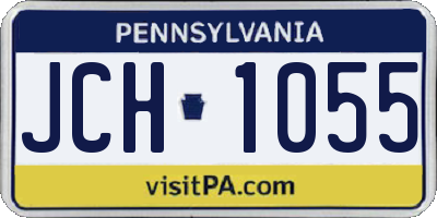 PA license plate JCH1055