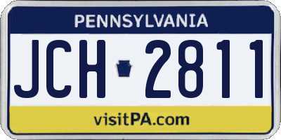 PA license plate JCH2811