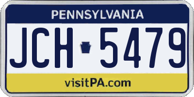 PA license plate JCH5479