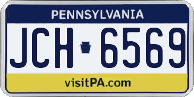 PA license plate JCH6569