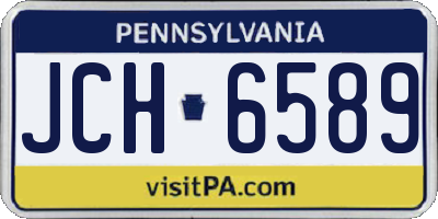 PA license plate JCH6589