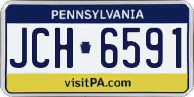 PA license plate JCH6591