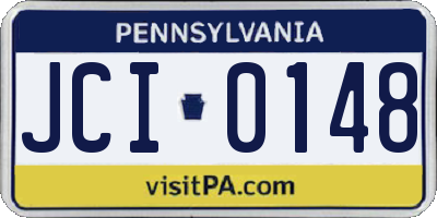 PA license plate JCI0148