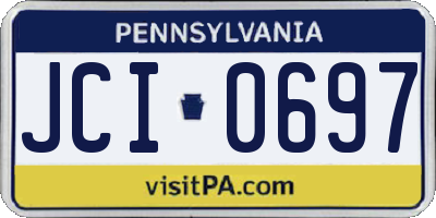 PA license plate JCI0697