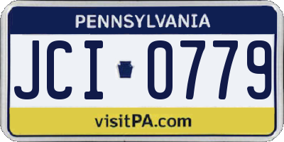 PA license plate JCI0779