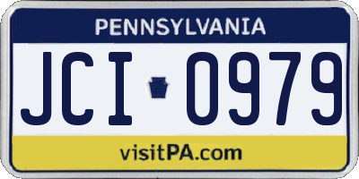 PA license plate JCI0979