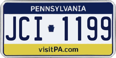 PA license plate JCI1199