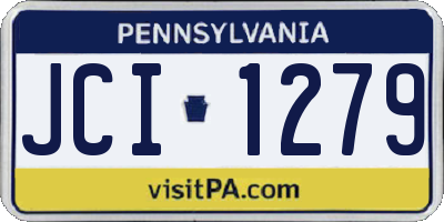 PA license plate JCI1279