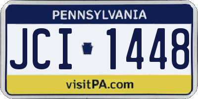 PA license plate JCI1448