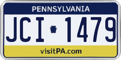 PA license plate JCI1479
