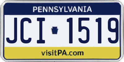 PA license plate JCI1519