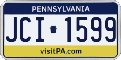 PA license plate JCI1599
