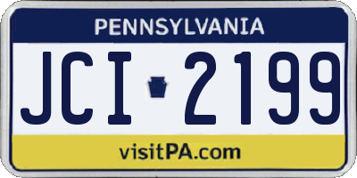 PA license plate JCI2199