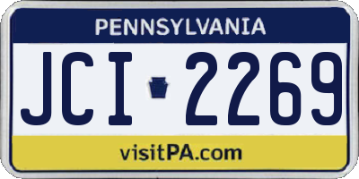 PA license plate JCI2269