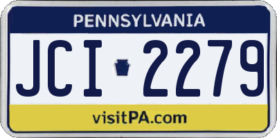 PA license plate JCI2279