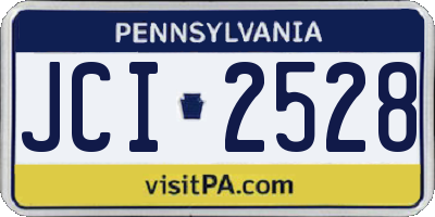 PA license plate JCI2528