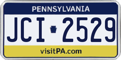 PA license plate JCI2529