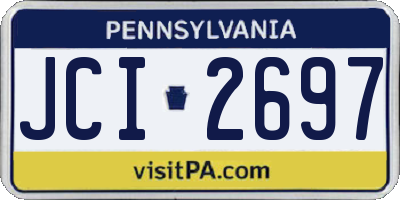PA license plate JCI2697