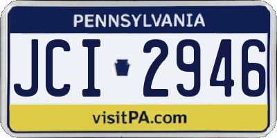PA license plate JCI2946