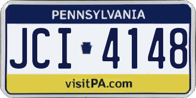 PA license plate JCI4148