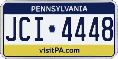 PA license plate JCI4448