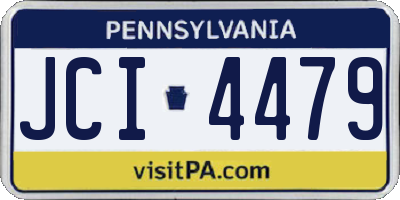 PA license plate JCI4479