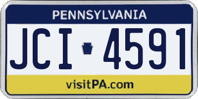 PA license plate JCI4591