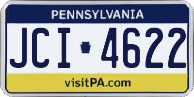 PA license plate JCI4622