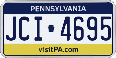 PA license plate JCI4695