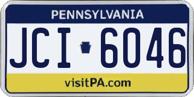 PA license plate JCI6046