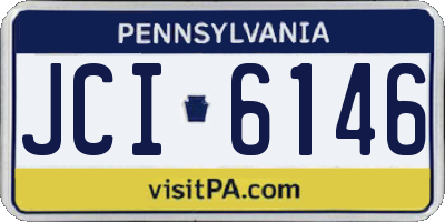 PA license plate JCI6146