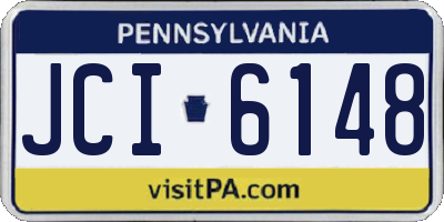 PA license plate JCI6148
