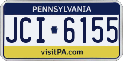 PA license plate JCI6155