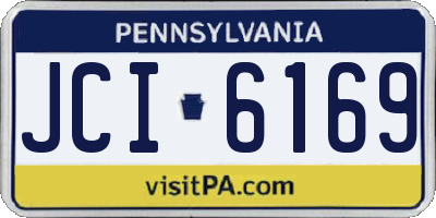 PA license plate JCI6169