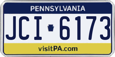 PA license plate JCI6173