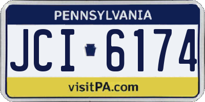 PA license plate JCI6174