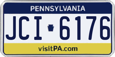 PA license plate JCI6176