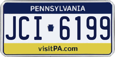 PA license plate JCI6199