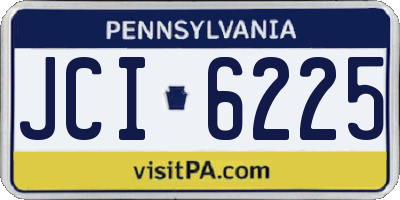 PA license plate JCI6225