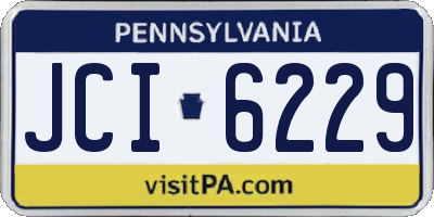 PA license plate JCI6229