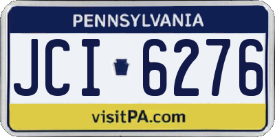 PA license plate JCI6276