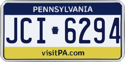 PA license plate JCI6294