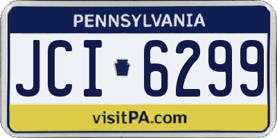 PA license plate JCI6299