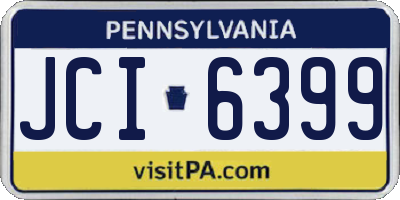 PA license plate JCI6399