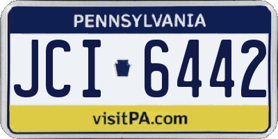 PA license plate JCI6442